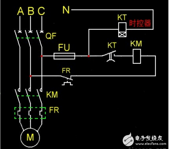 微电脑时控开关接线图