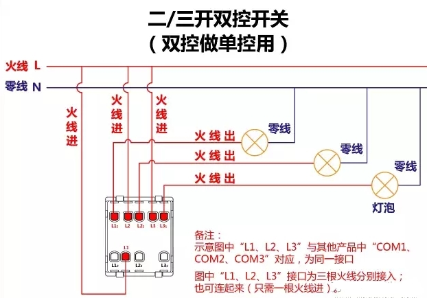 17种开关类型接线方法图解