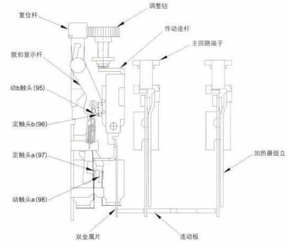 热过载继电器结构图