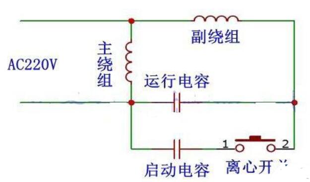 启动电容和运行电容接线图