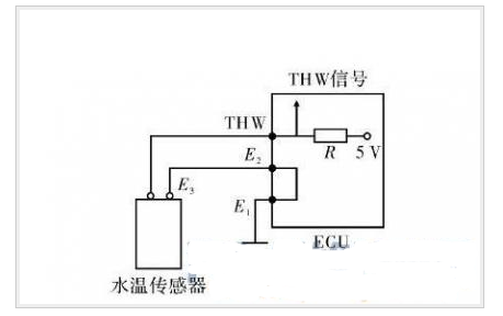 三线水温传感器原理图