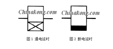 时间继电器的触点图形符号