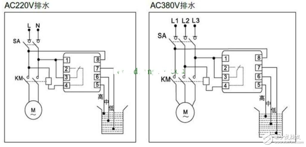 液位继电器的接线方法及工作原理