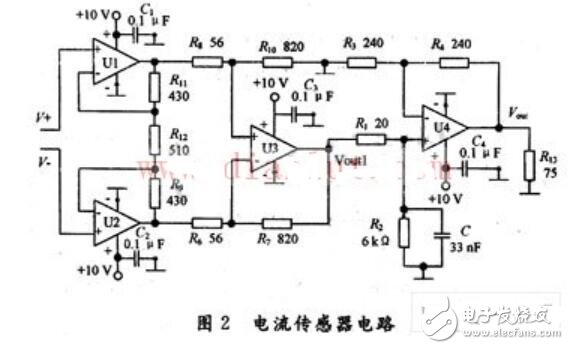 电流传感器电路图