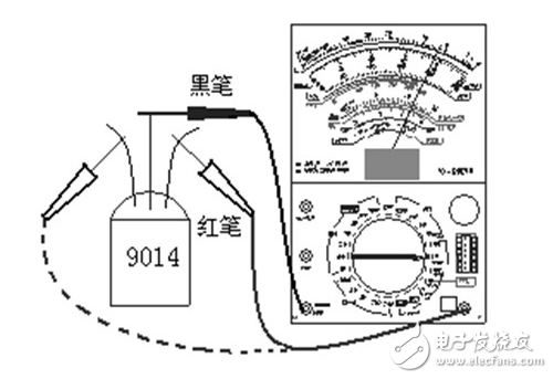 npn三极管三个管脚如何判别