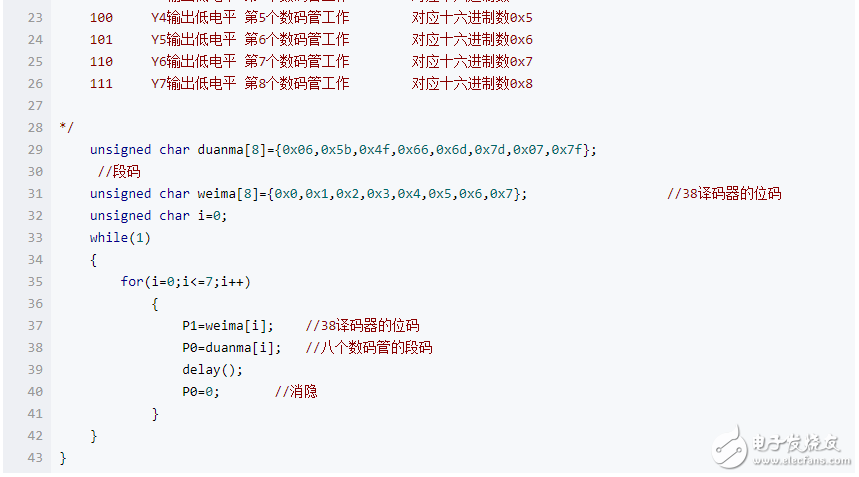 74hc138控制共阴数码管 74hc138驱动数码管详解