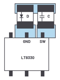 Board layout optimized for the Ćuk topology