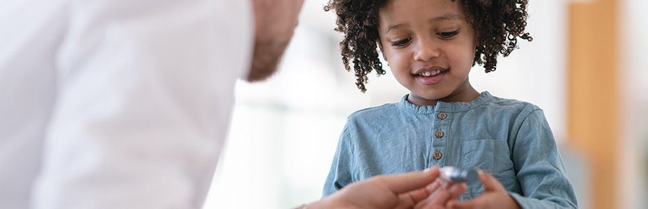 Diabetic girl seeing her blood glucose levels.